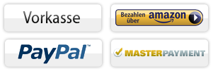 Vorkasse, Paypal, Masterpayment, Bezahlen über Amazon